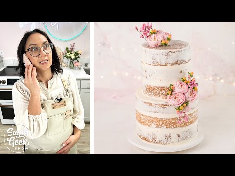 How to Make a Naked Wedding Cake (Your First Cake!)