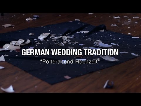Polterabend Hochzeit, a German Wedding Tradition of SMASHING PORCELAIN!