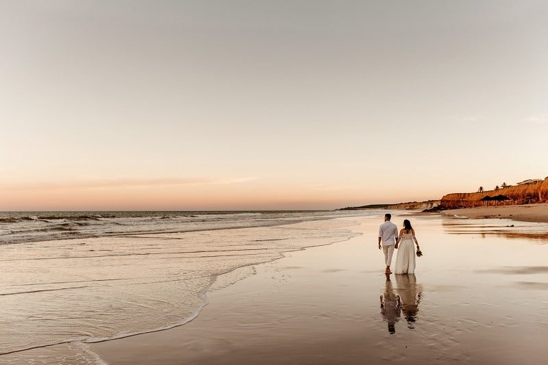 couple by beach