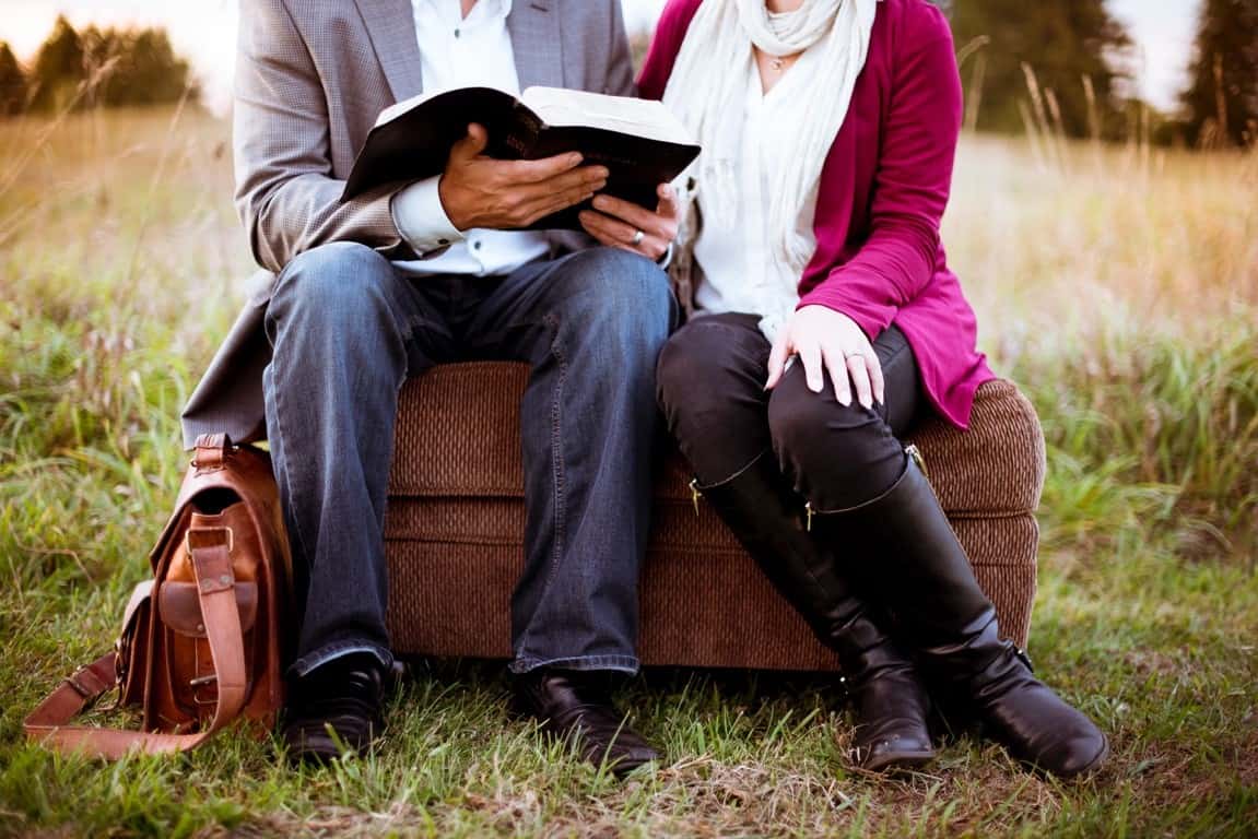 couple praying together