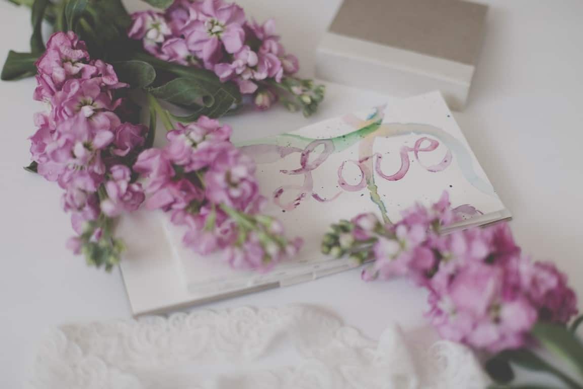 message letter flowers