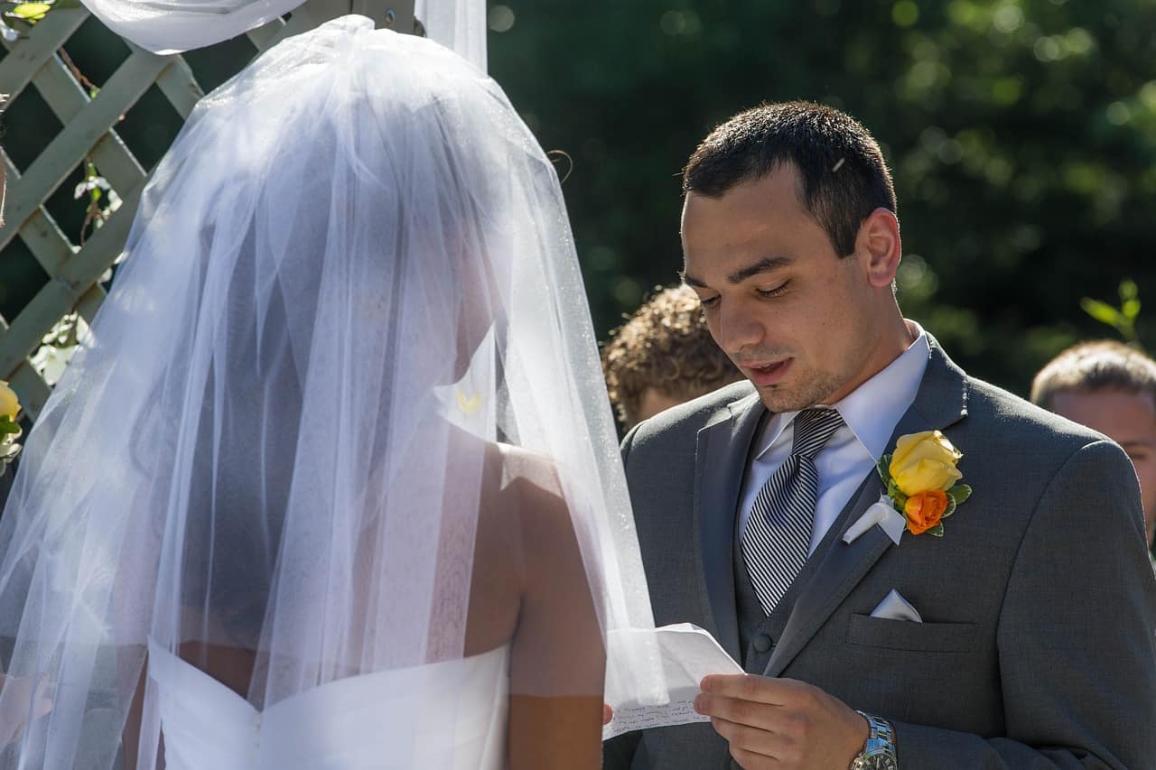 groom reading vow