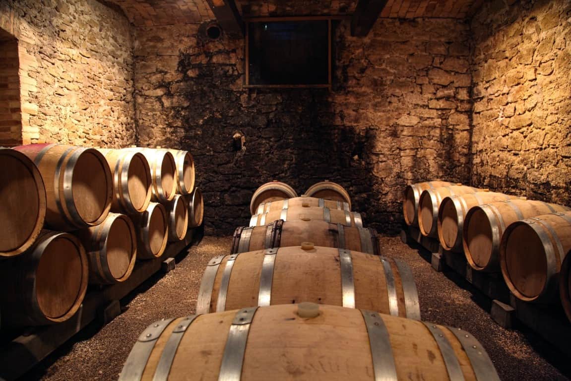 wine barrels