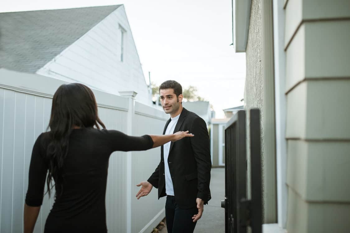 confronting girlfriend