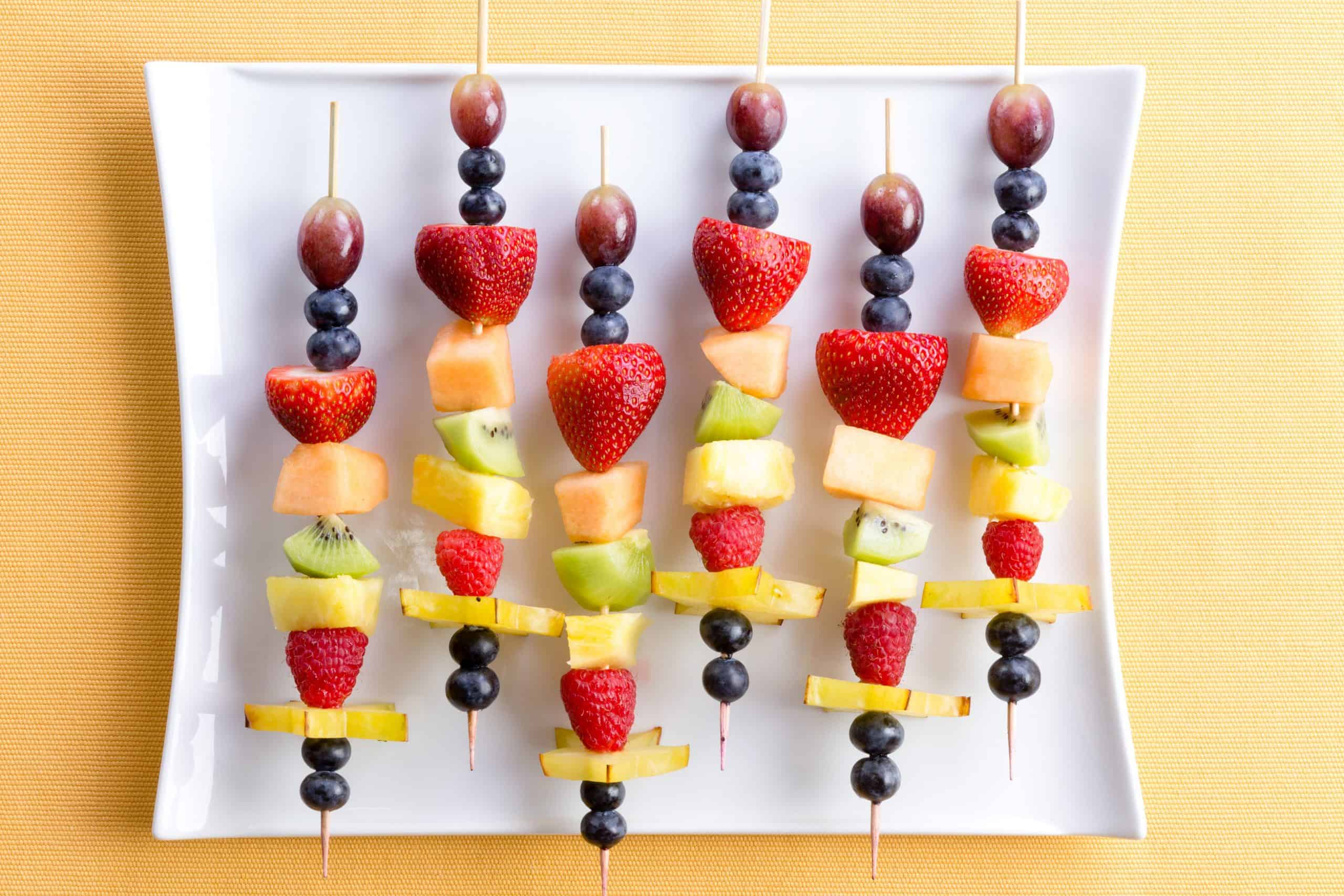 fruit kebabs