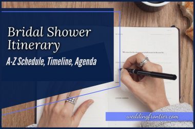 BridaBridal Shower Itinerary A-Z Schedule, Timeline, Agendal Shower Itinerary A-Z Schedule, Timeline, Agenda