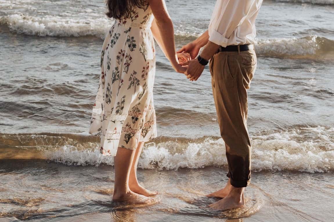 beachside couple