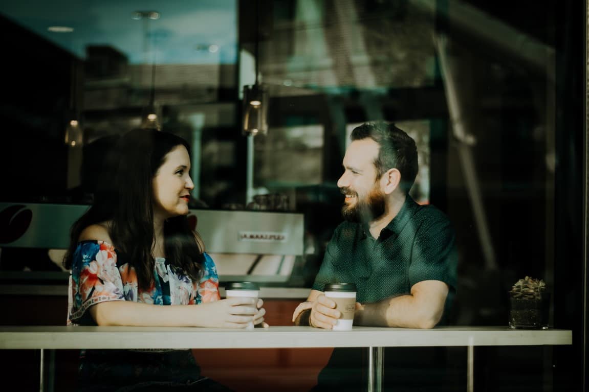 coffee shop couple