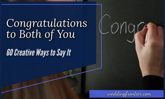 Congratulations to Both of You 60 Creative Ways to Say It
