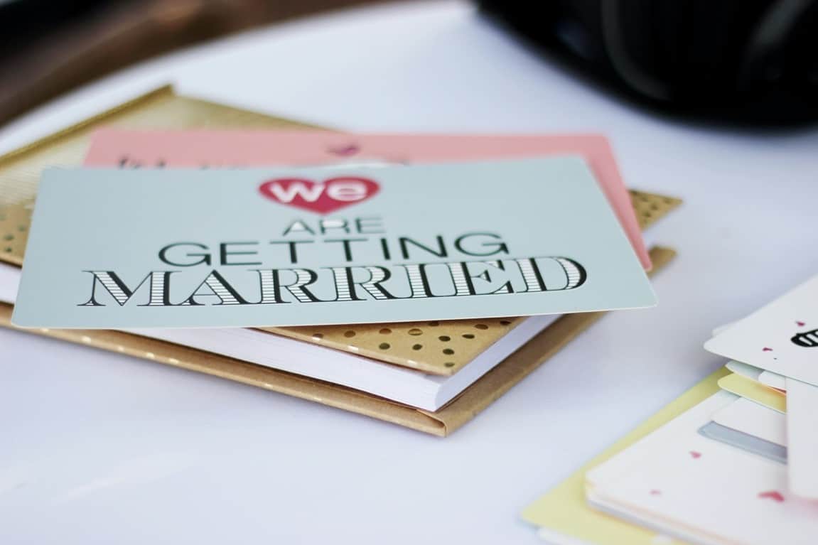 getting married card