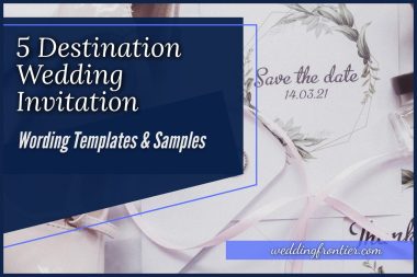 5 Destination Wedding Invitation Wording Templates & Samples