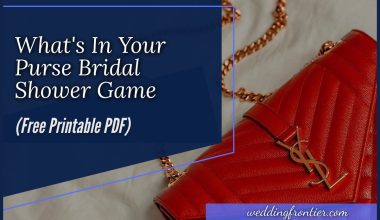 What's In Your Purse Bridal Shower Game (Free Printable PDF)