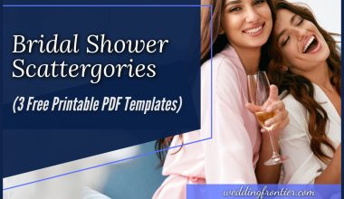 Bridal Shower Scattergories (3 Free Printable PDF Templates)