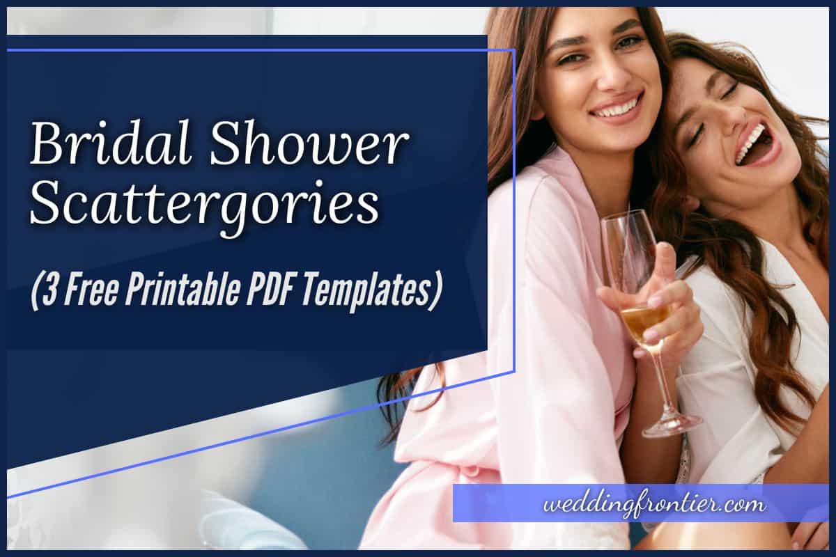 Bridal Shower Scattergories 3 Free Printable PDF Templates 