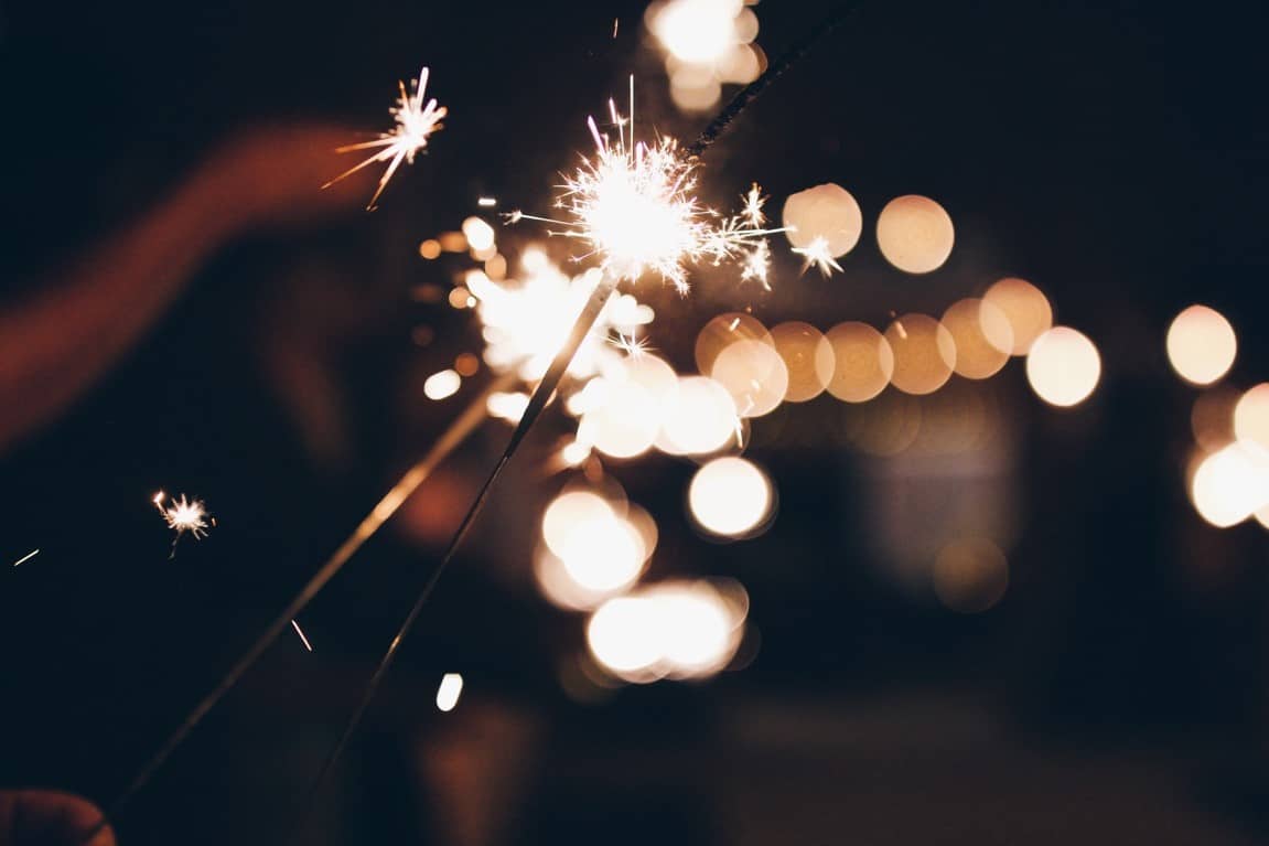 sparkler wedding