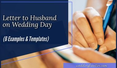 Letter to Husband on Wedding Day (6 Examples & Templates)