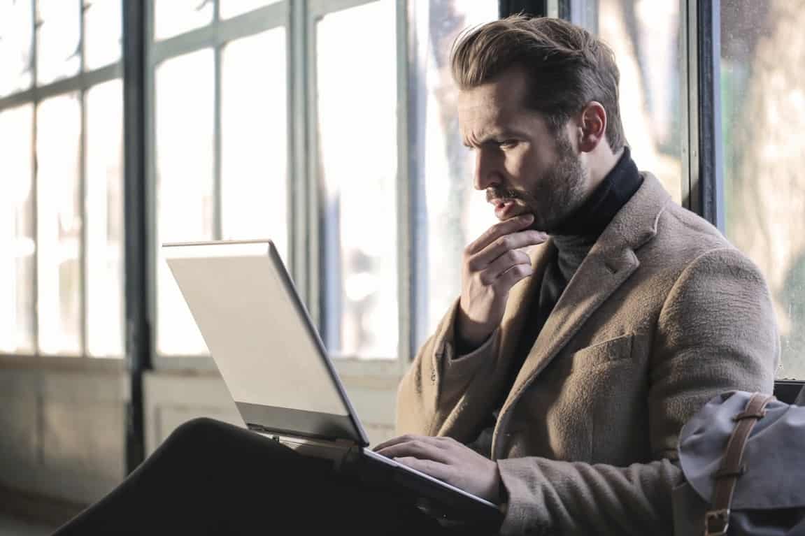 man on laptop