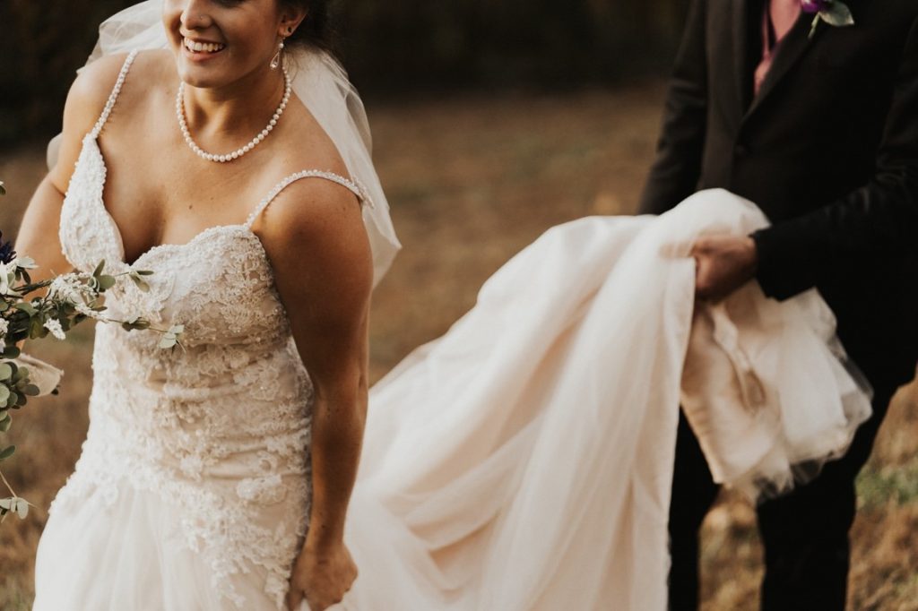 smiling bride