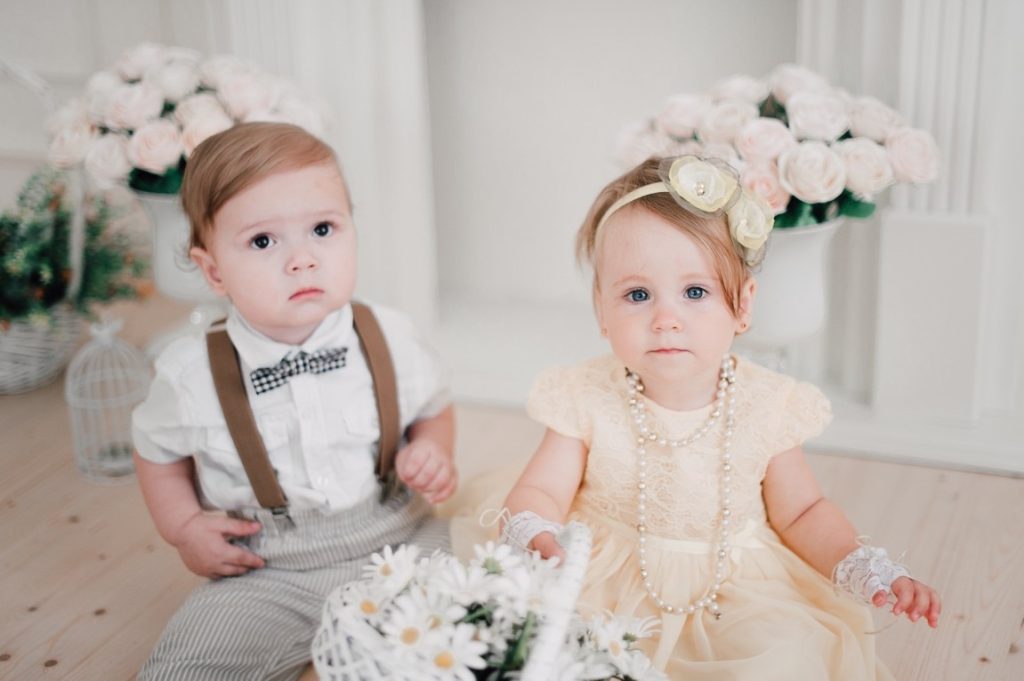 babies at wedding