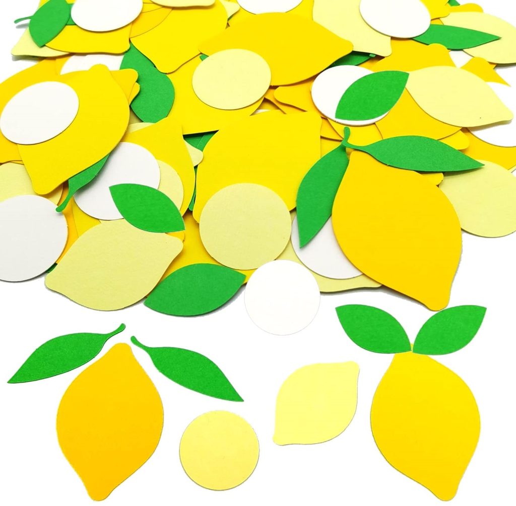 lemon shaped confetti