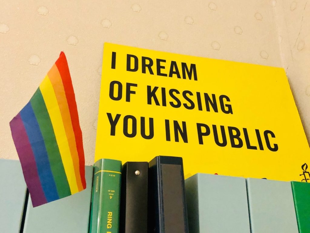 lgbt activist sign