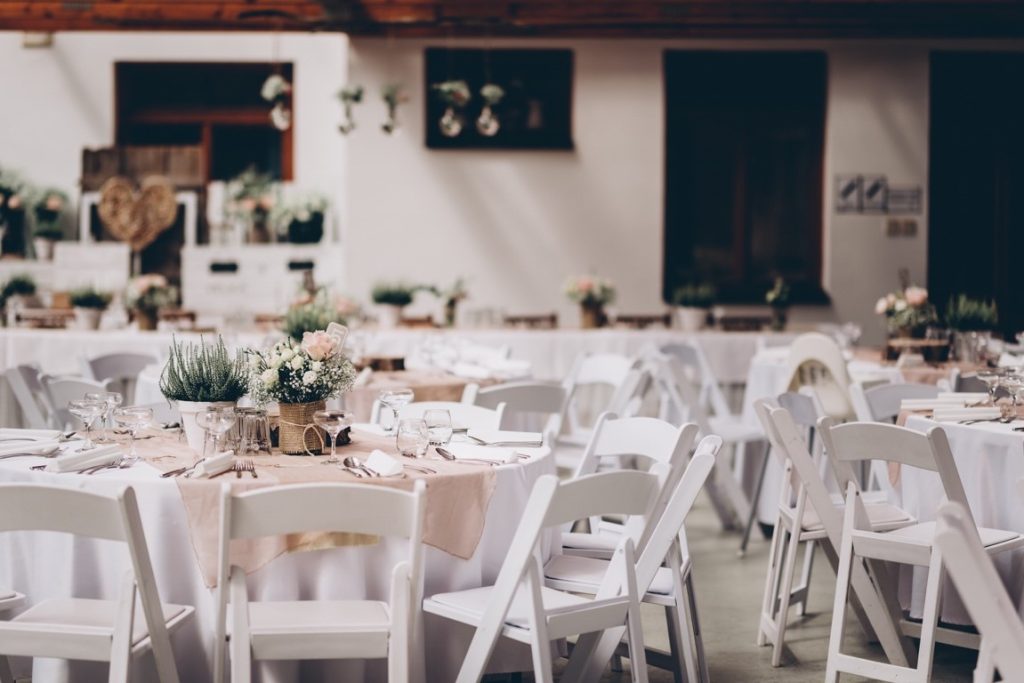 reception tables