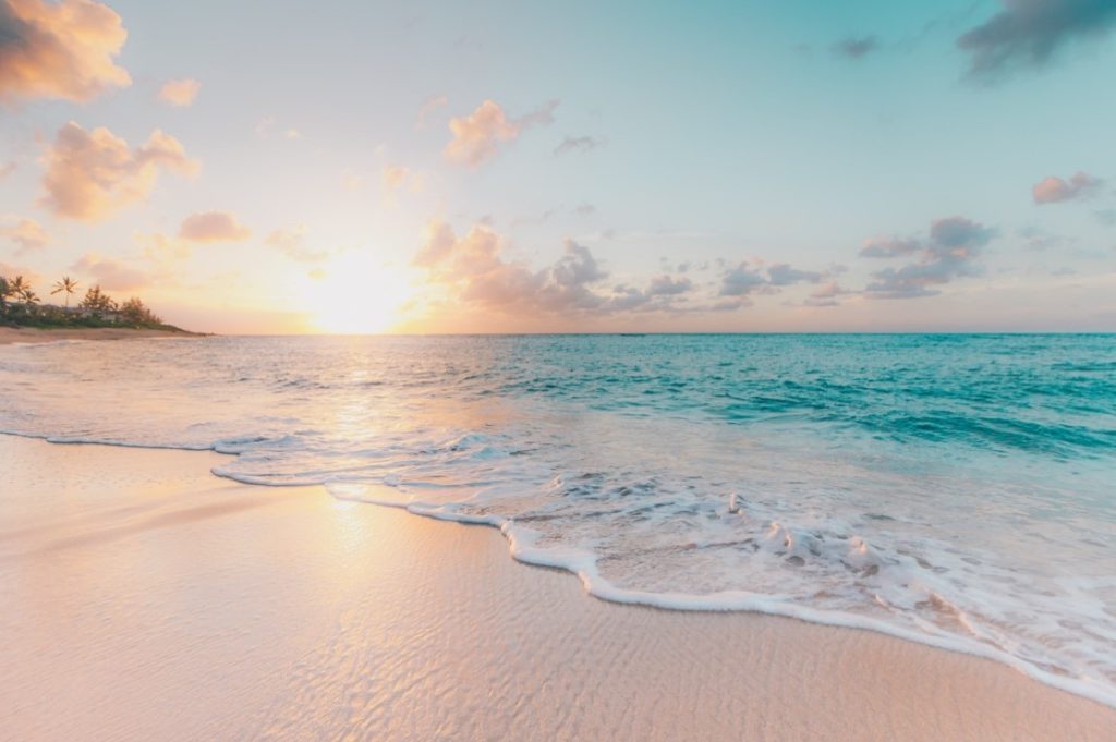 sunset at the beach