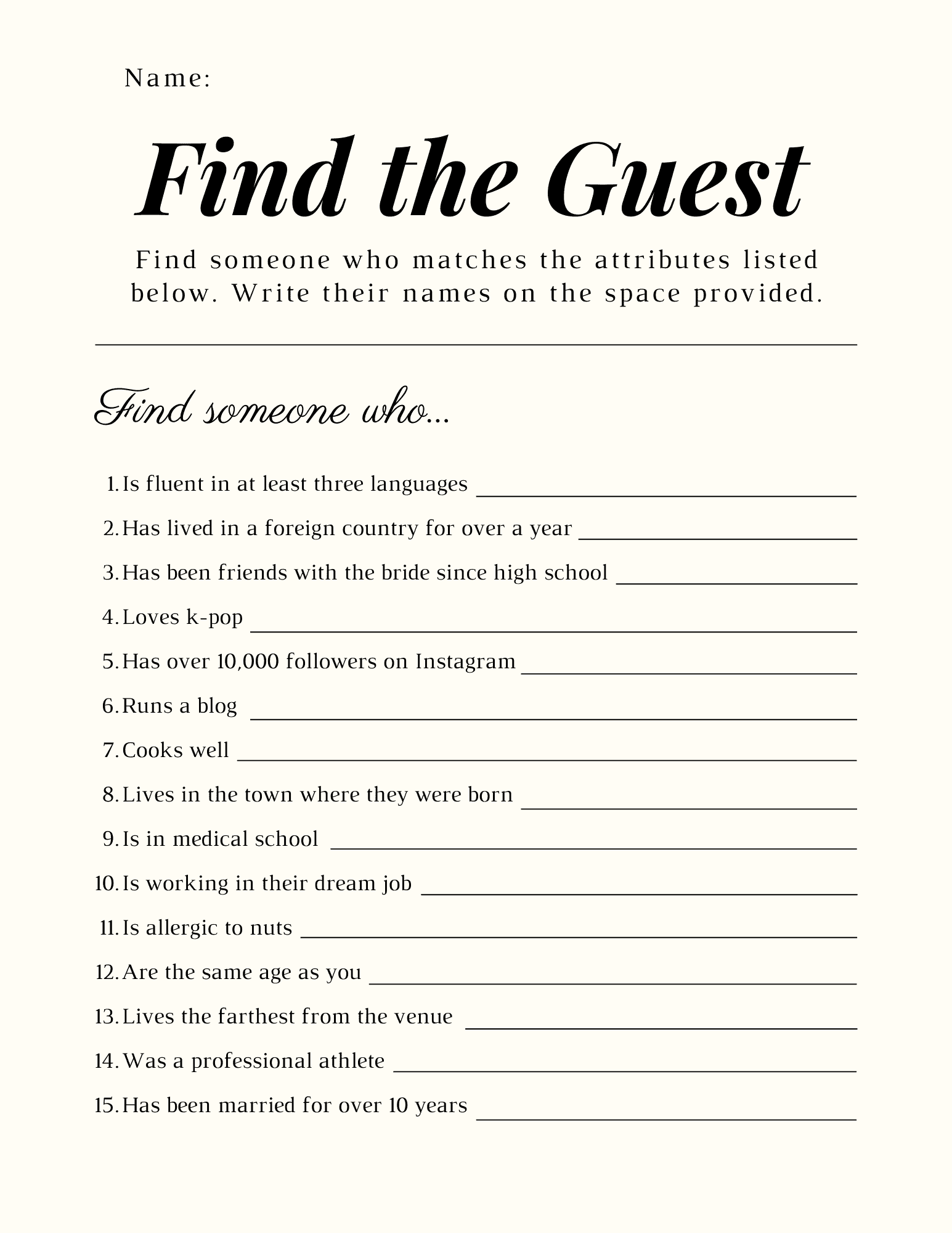 Find The Guest Bridal Shower Game 3 Free Printable Pdfs 2756