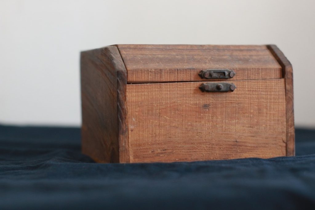 wooden treasure box