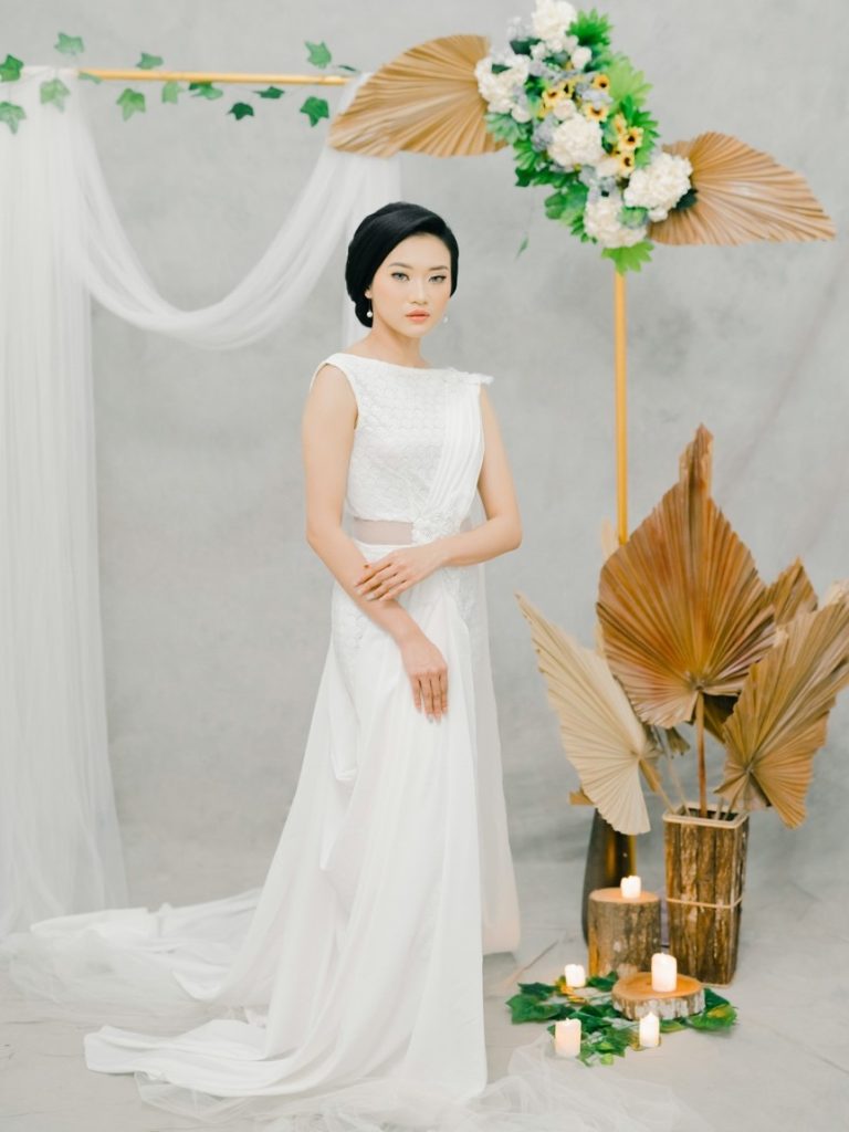 modern kebaya wedding dress