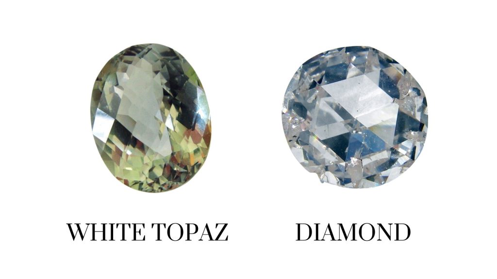 white topaz and diamond