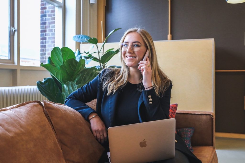 woman on the phone