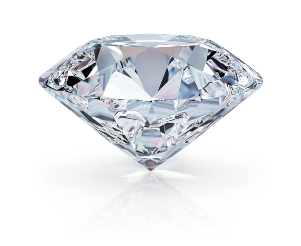 diamond on white background