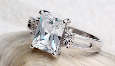 elongated cut diamond ring