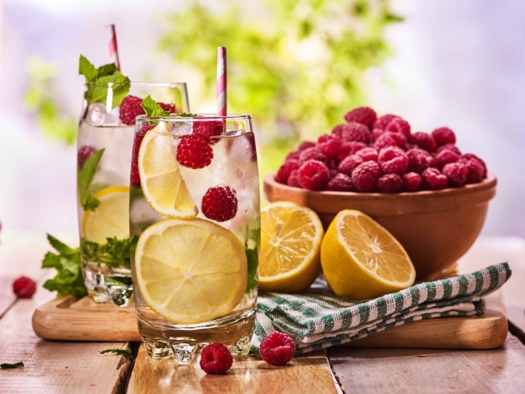 cocktail with fruits