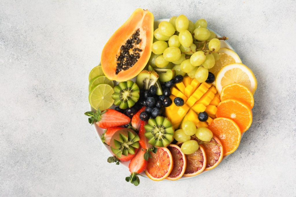 fruits on a plate