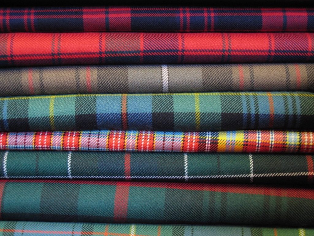 checkered fabric