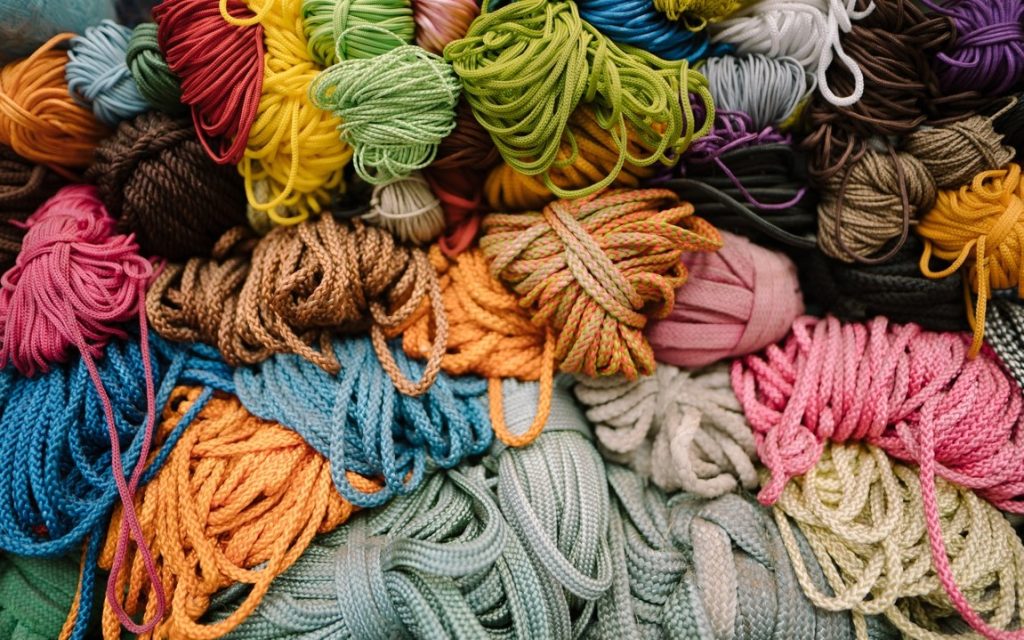 different colors of rope