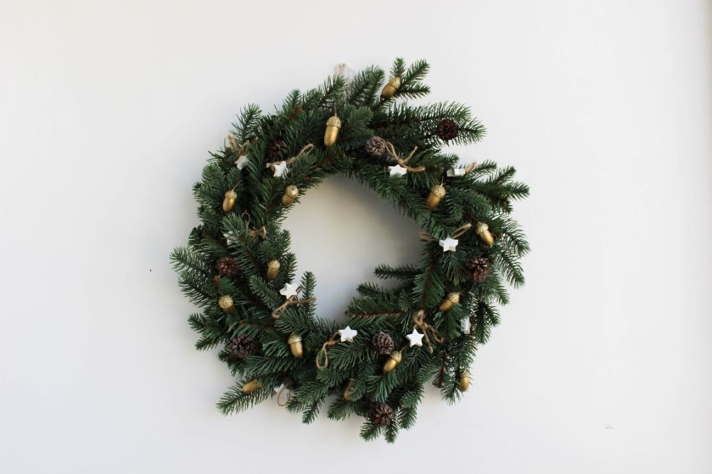 wreath on a wall