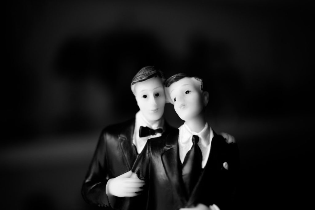 gay wedding cake topper