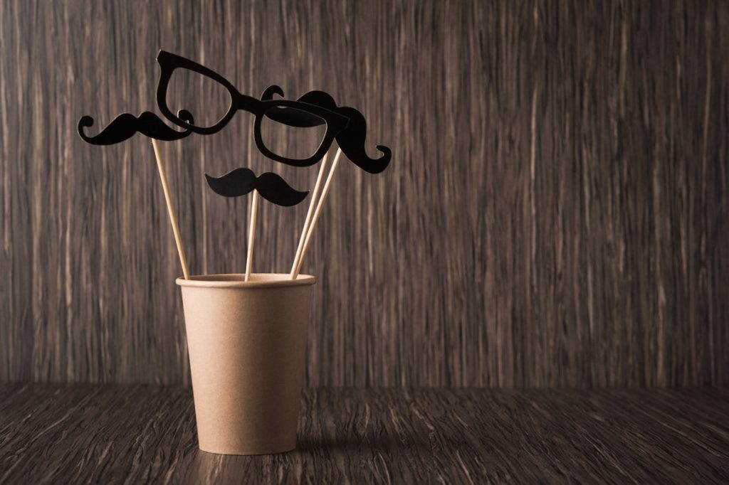 moustache and glasses photobooth props