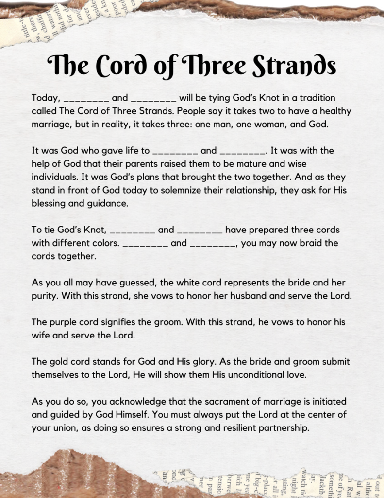 cord of three strands
