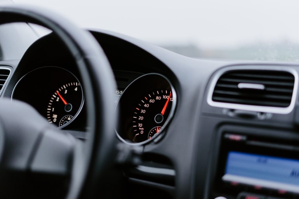 inside of a car