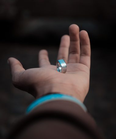 man holding a ring