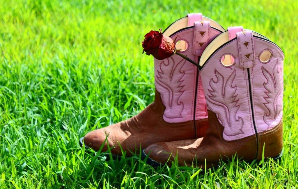 pink cowboy boots