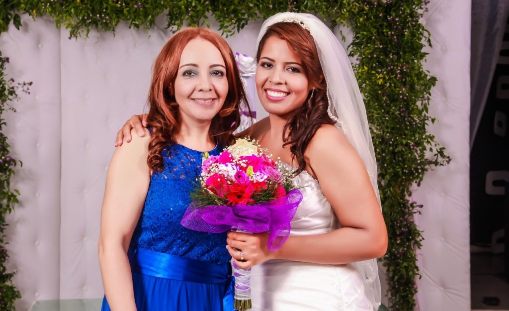 portrait of bride and her friend