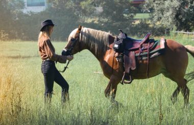 woman with horse