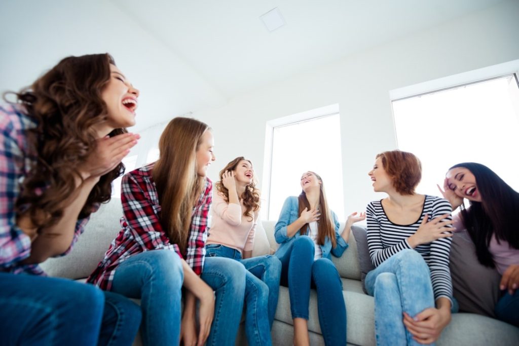 women laughing together