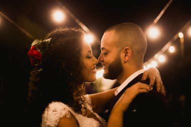 newlyweds face to face