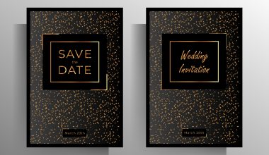 save the date and wedding invitation